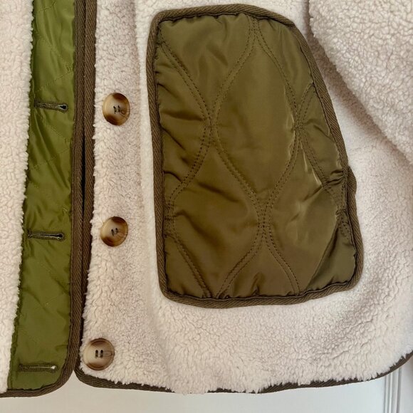 Blank NYC Cream and Green Jacket - Picture 9 of 14